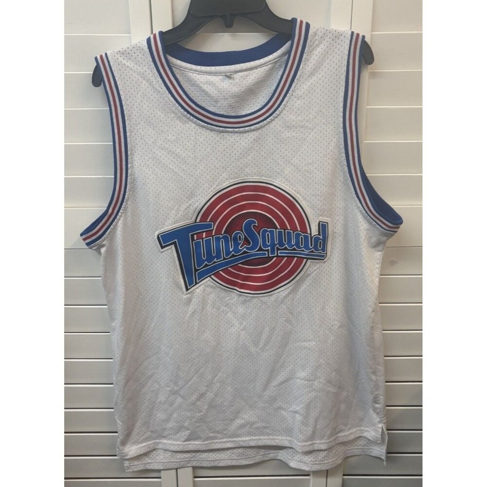 Tune Squad Space Jam Bugs #1 Basketball‎ Jersey White Large